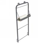 PORTACARTA VERNICIATO GRIGIO PER CARRELLI AD "X"