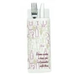 BUSTA PORTAPOSATE C/TOVAGLIOLO CARTA "CIBO E BEVANDE-BV"