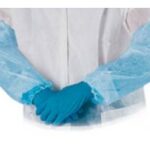 MANICOTTO POLIETILENE BLU C/ELASTICI CM. 38