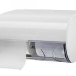 DISTRIBUTORE TWIN PER 2 ROTOLINI CARTA IGIENICA BIANCO - 755