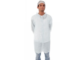 WEB_057400005.jpg CAMICE MONOUSO BIANCO PLP-TNT C/VELCRO TG. XL - immagine 1