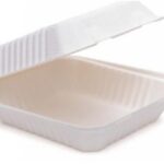 CLAMSHELL POLP.CELL.900+400ML BIANCO 205X222X40+32H MM