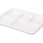 VASSOIO 5 SCOMP.POLP.CELL.265X210X22H BIANCO 26,5X21X2,2 CM