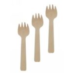 FORCHETTA LEGNO NATURALE 155 MM