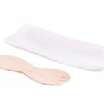 SPORK LEGNO IMBUSTATO SINGOLARMENTE NATURALE 80 MM