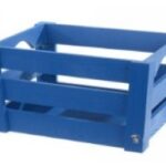 CASSETTA SVASATA LEGNO BLU BLU 28X22X14,5 CM