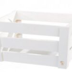 CASSETTA SVASATA LEGNO BIANCO BIANCO 28X22X14,5 CM