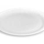 PIATTO CARTONCINO BIANCO 23CM N/LAMINATO BIANCO Ø23 CM