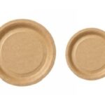 PIATTO CARTONCINO AVANA 18CM BORDO LISCIO KRAFT 18 CM