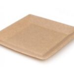 PIATTI QUADR.CARTONCINO AVANA 25X25CM KRAFT 20X20 CM