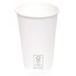 BICCHIERE BIANCO CARTONCINO+PLA ML. 355 - 12 OZ