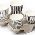 BICCHIERE CARTONCINO LAMINATO PE BLACK & WHITE 207ML (7 OZ)