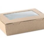 CONTENITORE CARTONCINO + PE C/FINESTRA KRAFT 18X12 CMX5 H