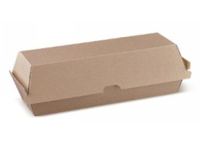 WEB_057401395.jpg CONTENITORE HOT DOG CART. SPESSO ENDURA BROWN 210X70X77MM - immagine 1