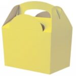 SCATOLA DECORATA "MEAL BOX" GIALLO 152X100X102 MM