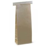 SACCHETTO LAMINATO PP BROWN 235X88X47 MM