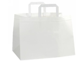 WEB_057401508.jpg BUSTA FOOD BIANCA 170 GR.C/MANIG.COTONE BIANCO 32X23X31+5CM - immagine 1