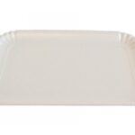 VASSOIO RETT.CARTONCINO LAMINATO PERLA 17X12 CM