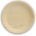 PIATTO ROT.FOGLIA PALMA NATURALE Ø25 CM