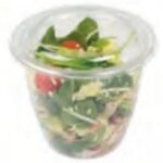 CONTENITORE STONDATO "DELIGREEN" RPET TRASPARENTE 750 ML