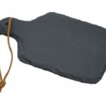 VASSOIO RETT.ARDESIA NERO 18X11 CM