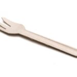 FORCHETTA IN POLPA DI CELLULOSA PFAS FREE BIANCO 16 CM