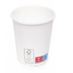 BICCHIERE BIANCO CART.+PLA  118ML 4OZ.BIOD.COMP. EN13432