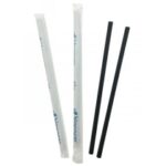 CANNUCCE IN CARTA NERA IMBUSTATA SINGOLARMENTE 4,5X180