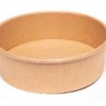 INSALATIERA ROTONDA CART.KRAFT C/LAMIN.PE.500ML. Ø 14,5CM