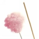 STECCO PER ZUCCHERO FILATO 400X4 MM NATURALE 4X400 MM