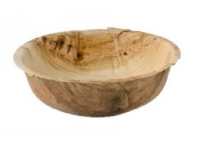 WEB_057402018.jpg VASCHETTA ROT.FOGLIA PALMA C/COP.FIORE NATUR. Ø 180MM 400ML - immagine 1