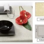 TOVAGLIA 100X100 SPUN YUTA  OCRA