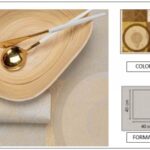 TOVAGLIOLO P4 AIRLAID NEW MOON AMBRA