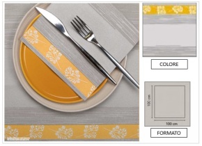 WEB_063700131.jpg TOVAGLIA 100X100 AIRLAID BREEZE GIALLO - immagine 1