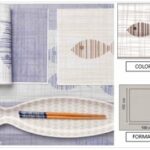 TOVAGLIA BIO LEAF DECORATO PESCE100X100 CACAO