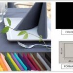 TOVAGLIOLO AIRLAID LINEN - 40X40 NERO