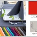 TOVAGLIOLO AIRLAID LINEN - 40X40 ROSSO