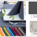 TOVAGLIOLO AIRLAID LINEN - 40X40 ANTRACITE