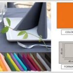 TOVAGLIOLO AIRLAID LINEN - 40X40 ARANCIO