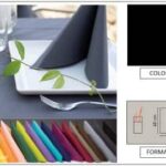 TOVAGLIOLO AIRLAID LINEN POCKET40X40 NERO