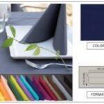 TOVAGLIA LINEN ROTOLO H. 120X25 MT  BLU