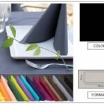 RUNNER AIRLAID LINEN 50X120 NERO