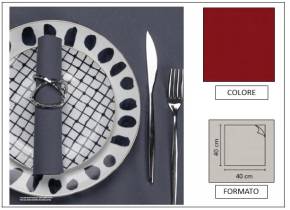 WEB_063700274.jpg TOVAGLIOLO AIRLAID LIGHT P4 BORDEAUX 40X40 - immagine 1