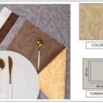 TOVAGLIOLO AIRLAID DAMASCATO LINEN 40X40 CHAMPAGNE