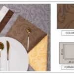 TOVAGLIOLO AIRLAID DAMASCATO LINEN 40X40 CAFFE"