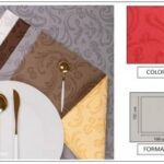 TOVAGLIA LINEN DAMASCATA 100X100 ROSSO