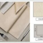 TOVAGLIA 100X100 AIRLAID BATIK SABBIA