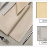 TOVAGLIA 100X100 AIRLAID BATIK OCRA