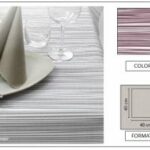 TOVAGLIOLO P4 AIRLAID CORDA PERLA/AMARANTO