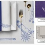 TOVAGLIOLO P4 AIRLAID FARO FONDO BLU